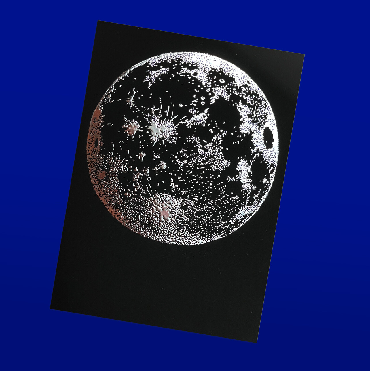 J'ai décroché la Lune pour toi - Carte postale argent