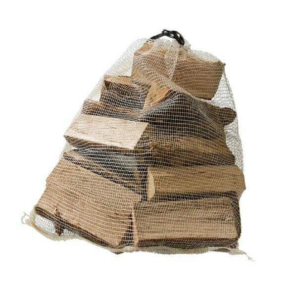 Nätsäck för Ved 60L, 60x80cm, Beige med knytsnöre