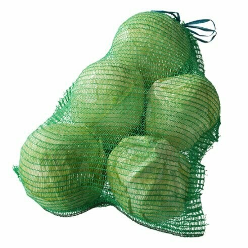Nätsäck 15kg, 50x65cm, Grön med knytsnöre