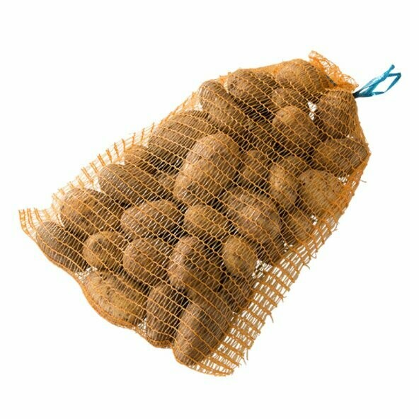 Nätsäck 5kg, 32x48cm, Brons med knytsnöre