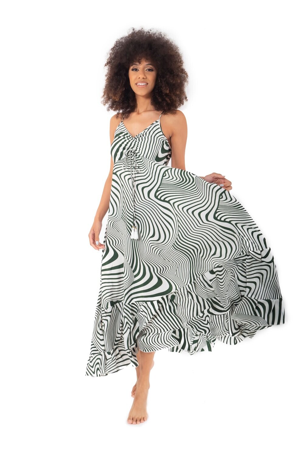 ICONIQUE ANGIE GREEN
maxi jurk