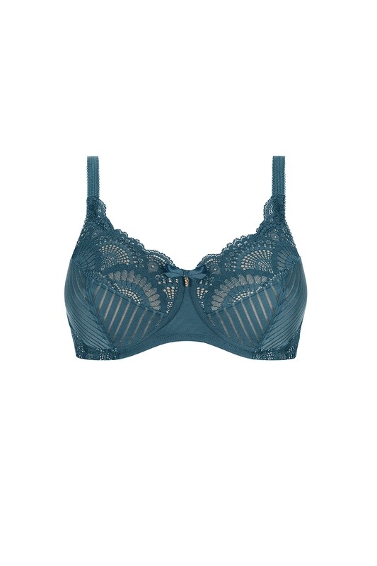 AMOENA KAROLINA DARK TEAL
voorgevormde bh zonder beugel