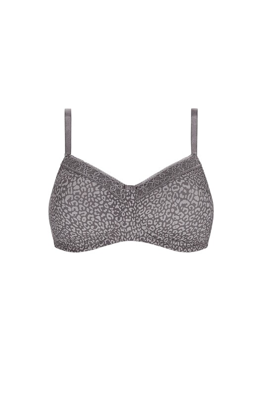 AMOENA BLISS GREY 
voorgevormde bh zonder beugel