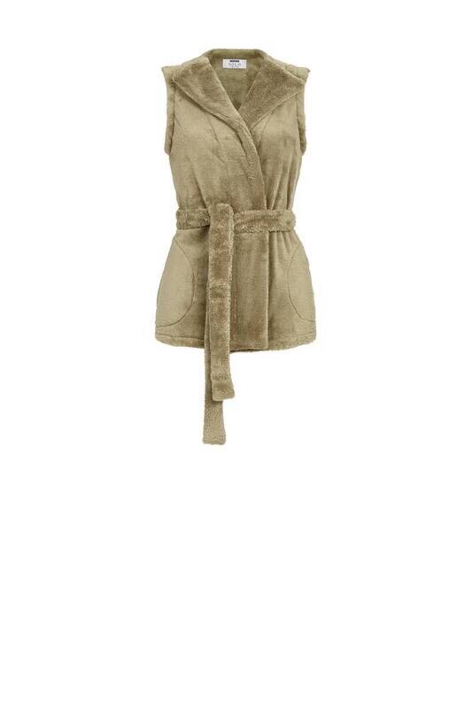 RINGELLA GILET WALNUT
gilet met ceintuur