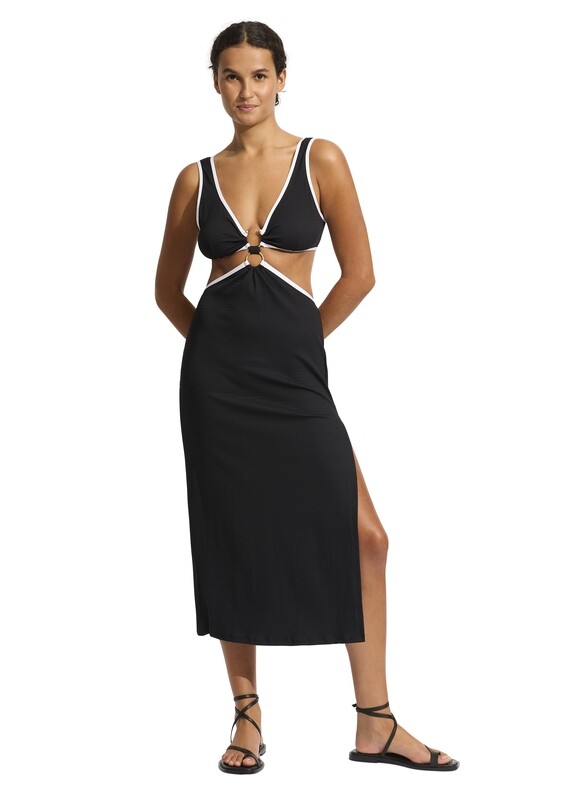 SEAFOLLY BEACH BOUND MIDI DRESS black
strandjurk cut-out
