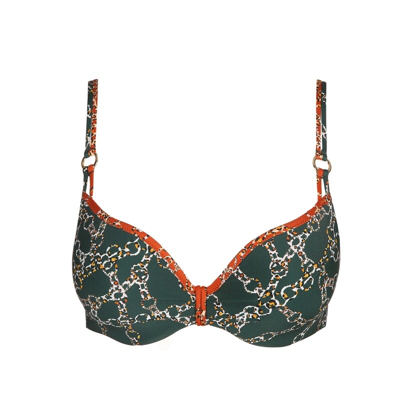 MARIE JO SWIM TAZAR malachite 
voorgevormde bikinitop hartvorm