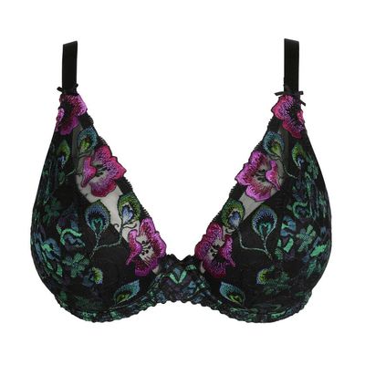 PRIMA DONNA SAN ANGEL PEACOCK FEATHER plunge bh