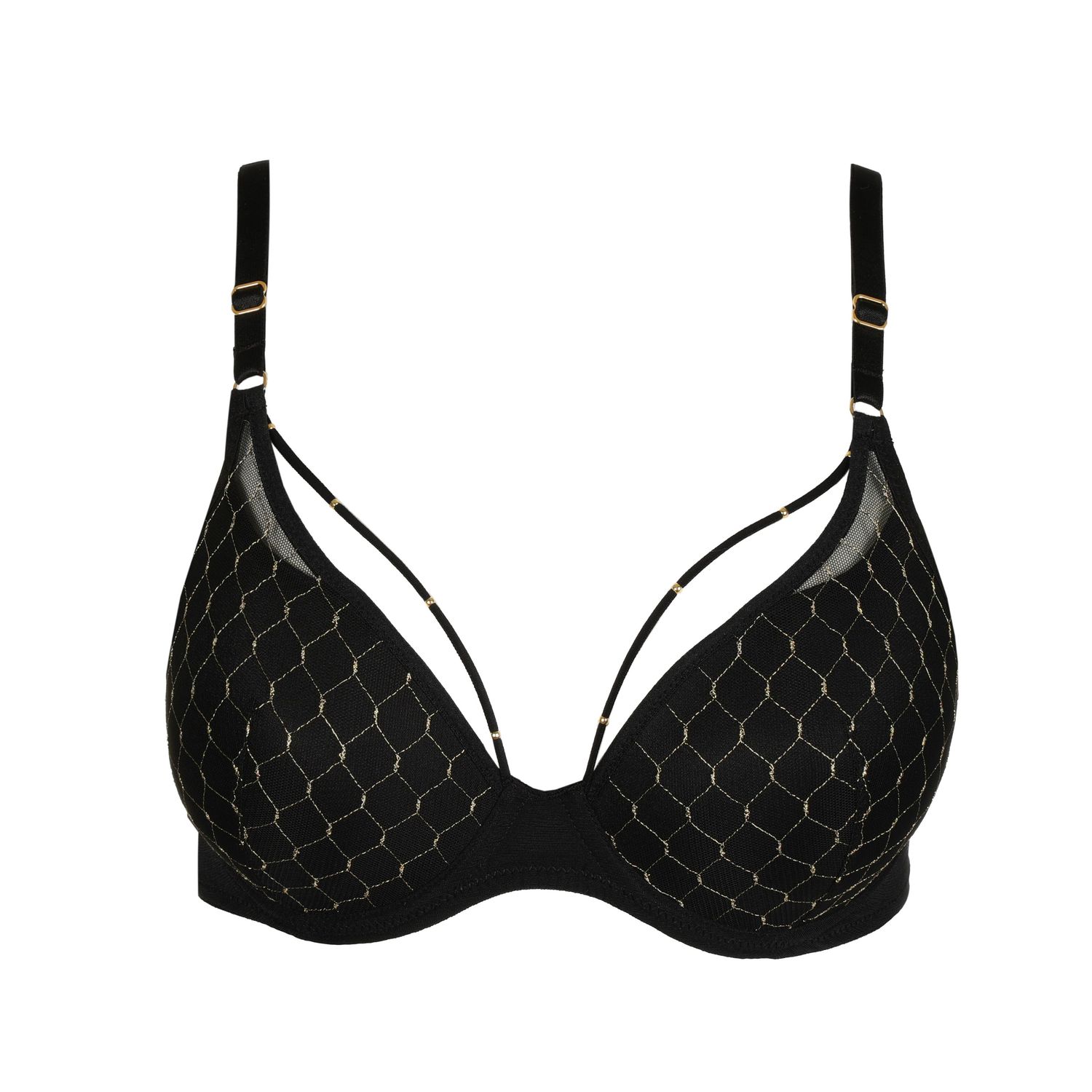Marie Jo Colima voorgevormde bh in hartvorm, kleur zwart, met luxe kantdetails en een elegante uitstraling.
