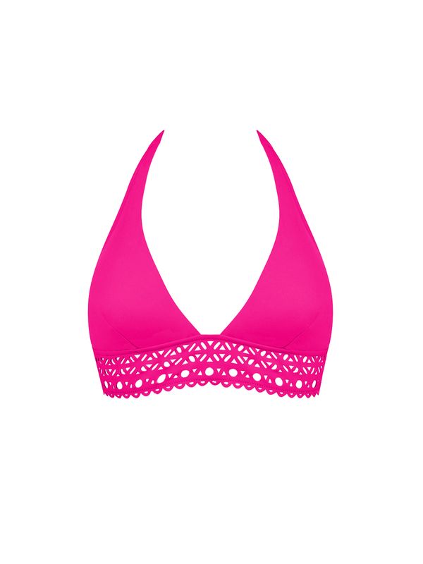 LISE CHARMEL SWIM AJOURAGE COUTURE Triangle bikini Fuchsia afgebeeld met een witte achtergrond