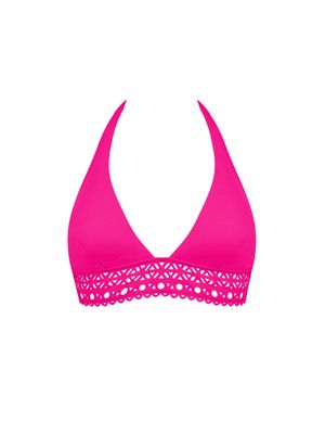 LISE CHARMEL SWIM AJOURAGE COUTURE Triangle bikini Fuchsia afgebeeld met een witte achtergrond