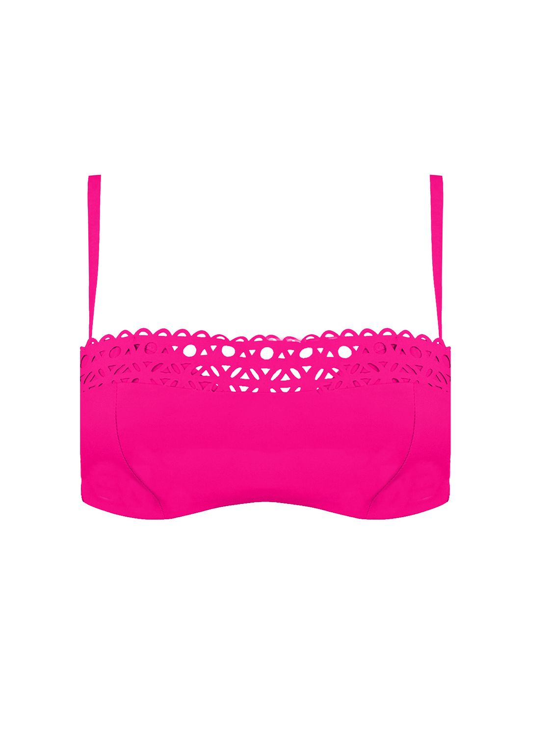 LISE CHARMEL SWIM AJOURAGE COUTURE Bikinitop strapless Fuchsia afgebeeld op een witte achtergrond