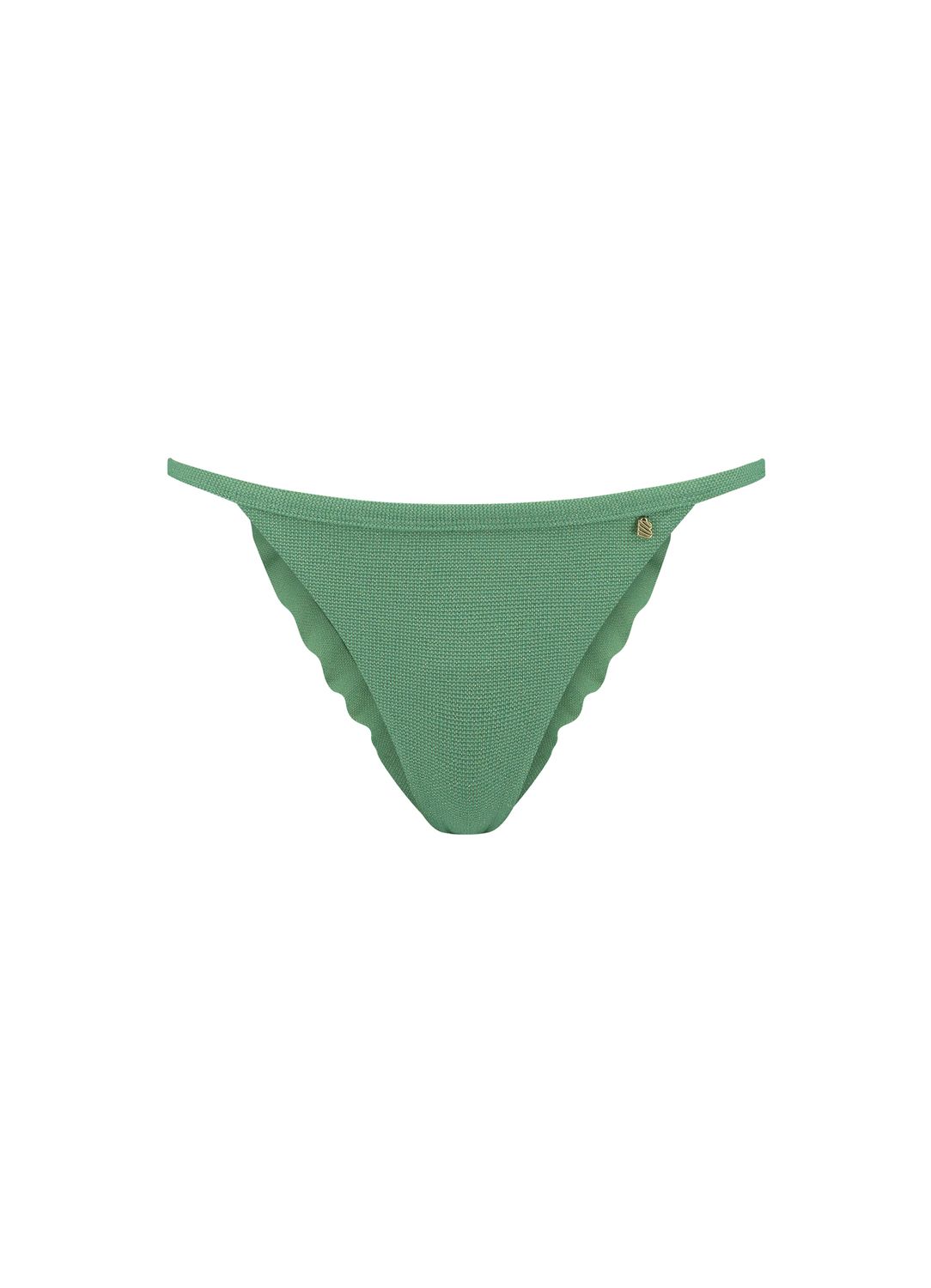 BEACHLIFE GREEN SHIMMER mid waist bottom