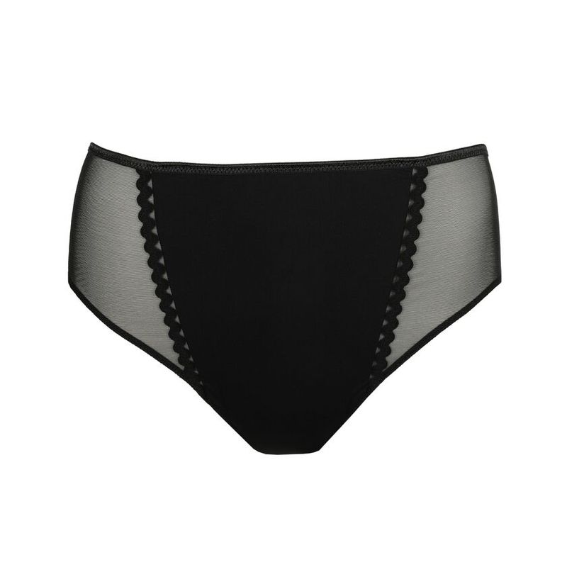 "Zwarte Prima Donna Twist Vivgirl tailleslip, met hoge taille en elegante afwerking, weergegeven tegen een witte achtergrond."