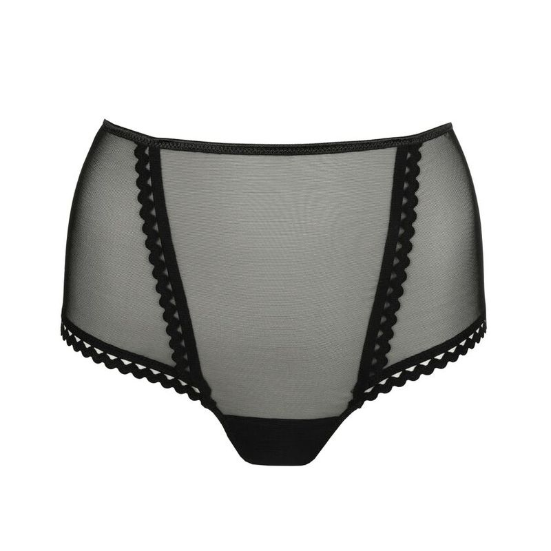 "Zwarte Prima Donna Twist Vivgirl hotpants, met modern ontwerp en naadloze afwerking, weergegeven tegen een witte achtergrond."