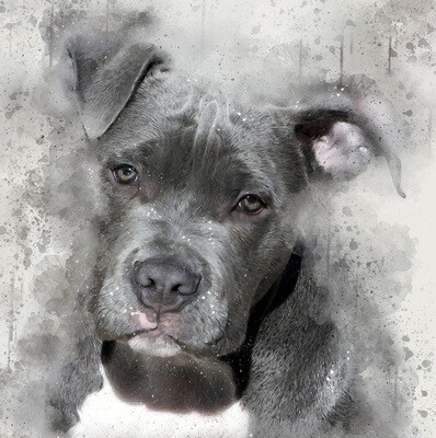 Diamond Painting Pitbull Puppy