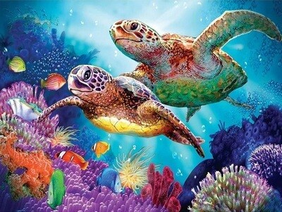 Diamond Painting Zeeschildpadden