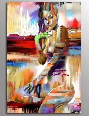 Diamond Painting Vrouw Abstract