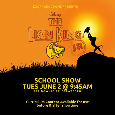 School Show | Tues June 2 @ 9:45AM | Stratford School Show | Tues June 2 @ 9:45AM | Stratford