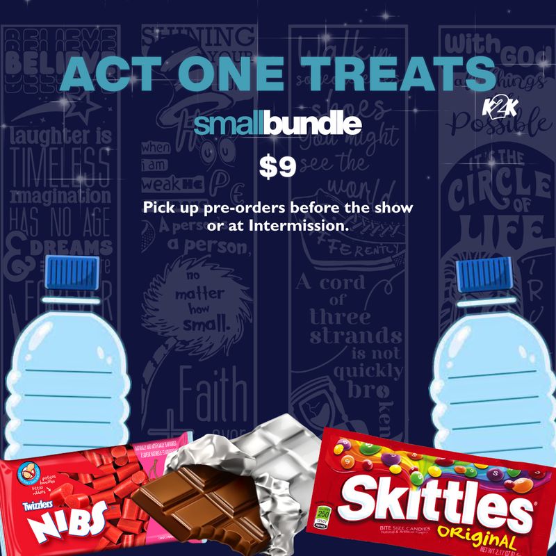 Act One Treats- Small Bundle | Concession Pre-Order Act One Treats- Small Bundle | Concession Pre-Order