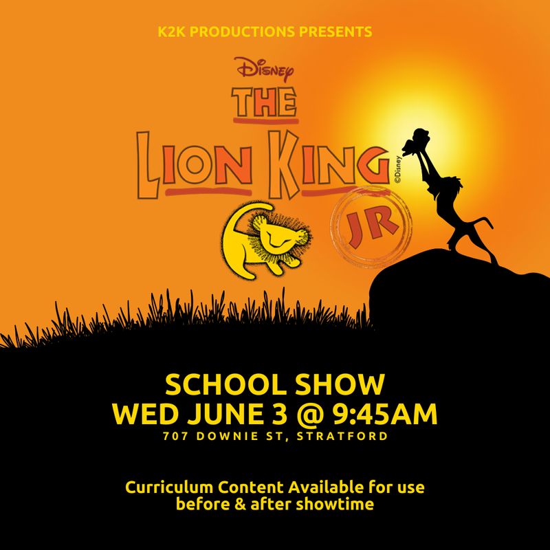 School Show | Wed June 3 @ 9:45AM | Stratford