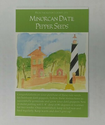 Minorcan Datil Pepper Seeds