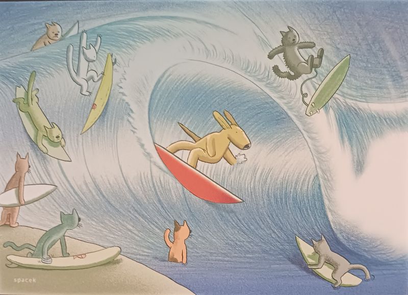 Card Stylin Doggy Surf and Mirth