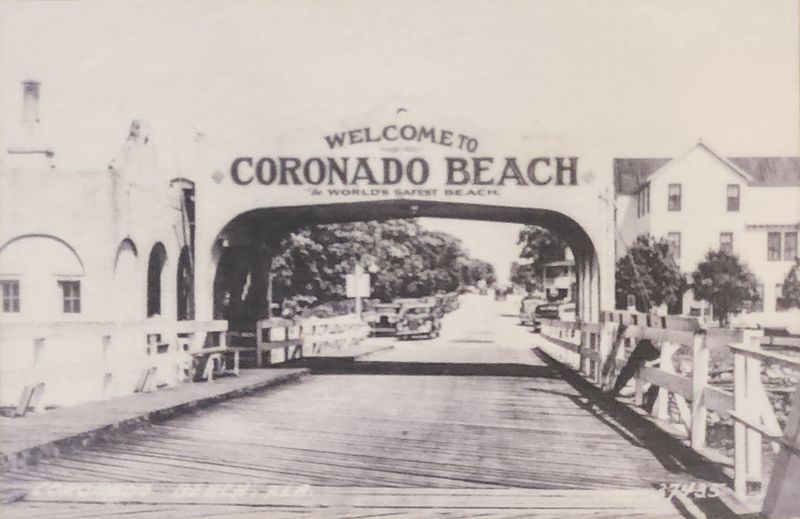 Wood PC B&amp;W Coronado Beach