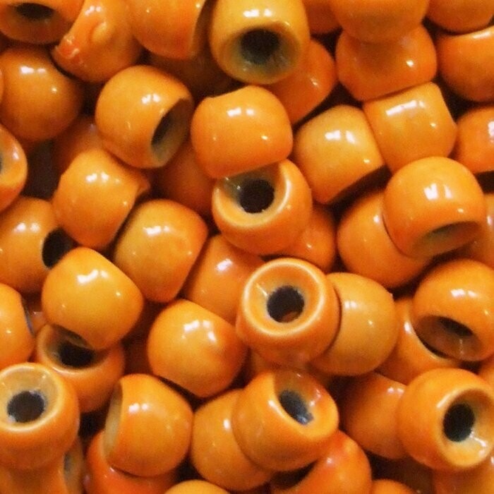 Turrall tungsten beads fluro orange
