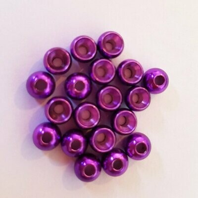 Turrall metallic purple coloured beads