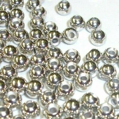 Turrall silver coloured beads