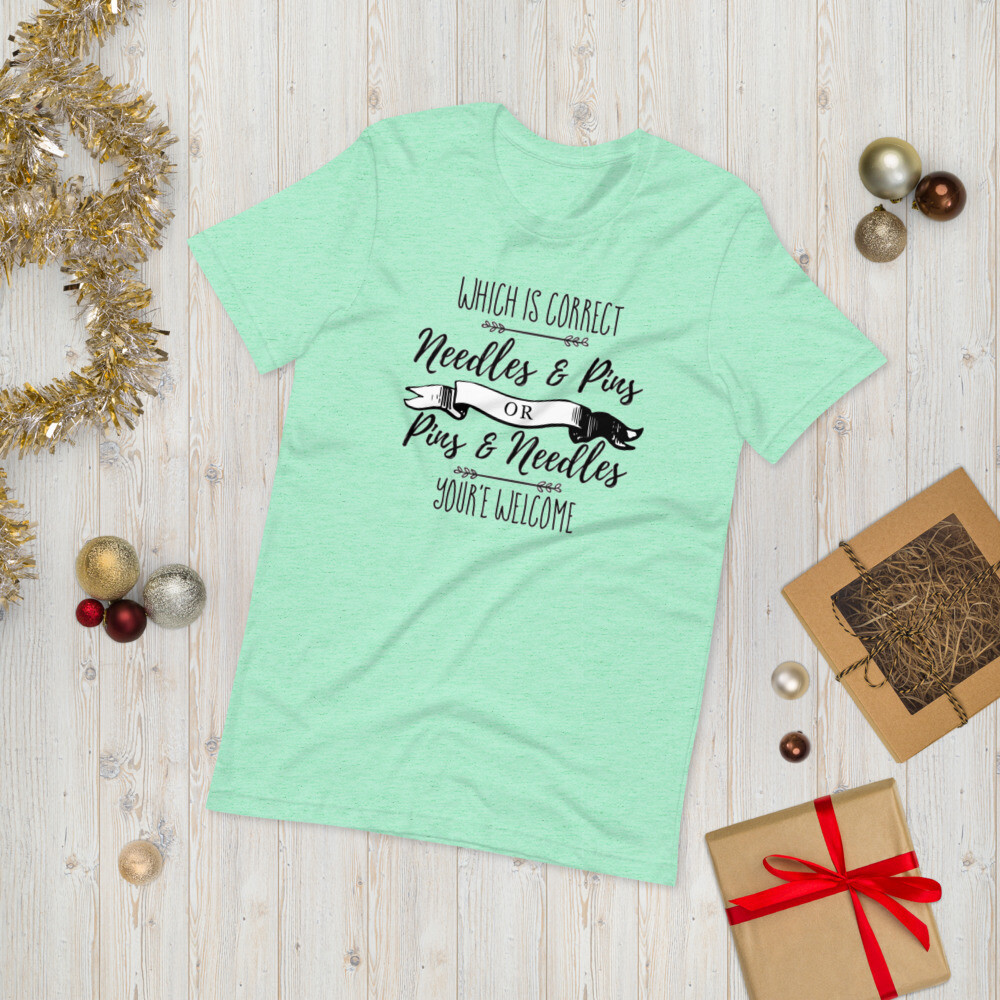 Pins and Needles Short-Sleeve Unisex T-Shirt