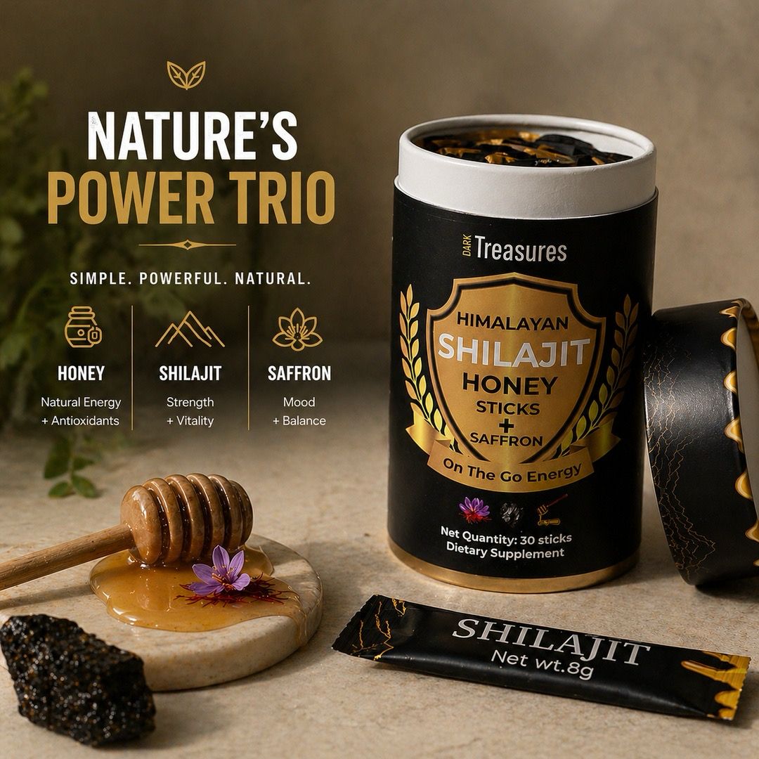 Shilajit, Honey, Saffron Blend Sticks