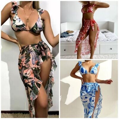 Three-piece Beach Bikini Set