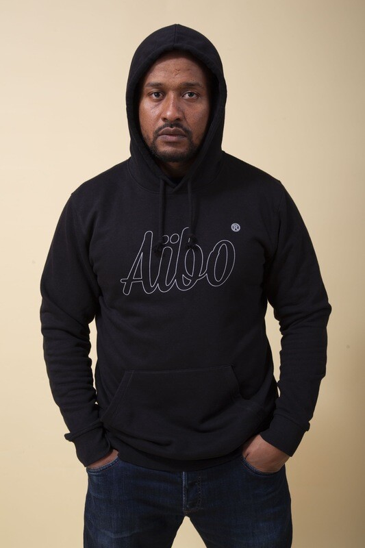 Sweat Aïbo à capuche noir
