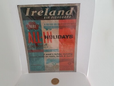 Retro IRELAND ALL IN HOLIDAYS Sign &quot;READ DESCRIPTION&quot;