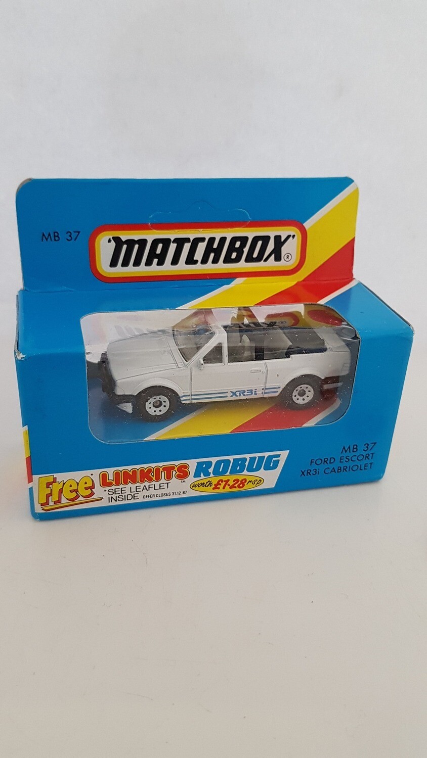 Rare Matchbox 1980&#39;s Ford Escort X3Ri Cabriolet (BY05)