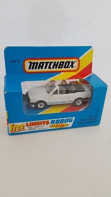 Rare Matchbox 1980's Ford Escort X3Ri Cabriolet (BY05)