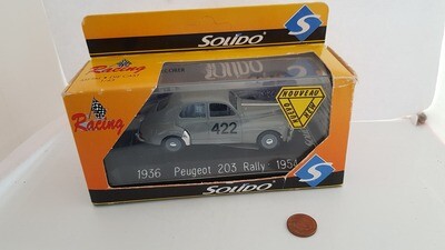 Solido Peugeot 203 Rally Car - Scale 1/43 (DZ74)