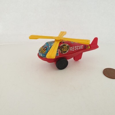 Tinplate/Plastic Rescue Helicopter - Made in Japan (DH86)