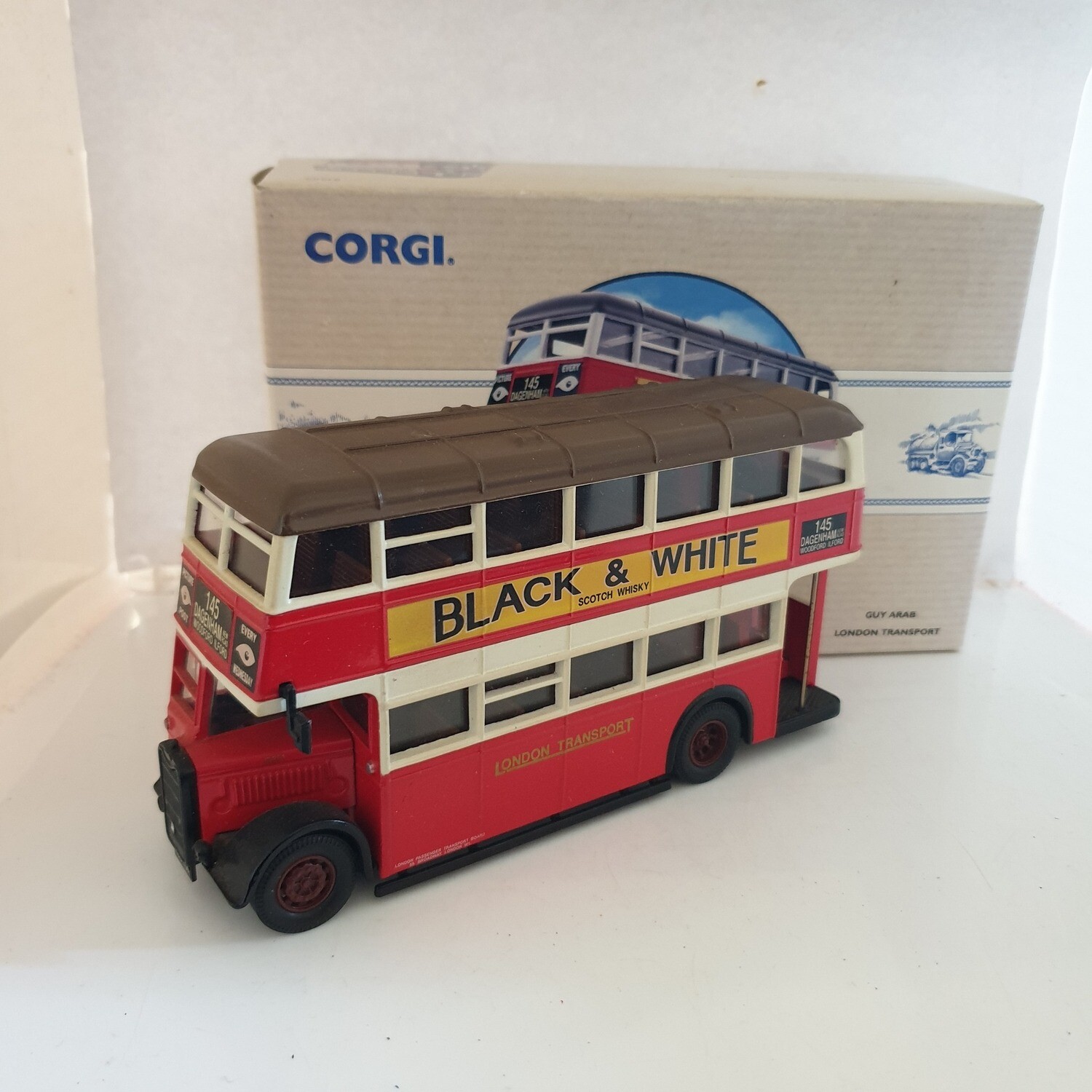 Corgi 97203 Guy Arab London Bus Diecast Model Route 145 Dagenham - Scale 1/50 (XX19)