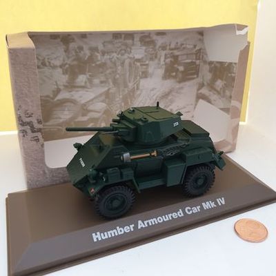 Atlas Military Humber Armoured Car MK lV - Scale Aprox 1/76 (YD104)