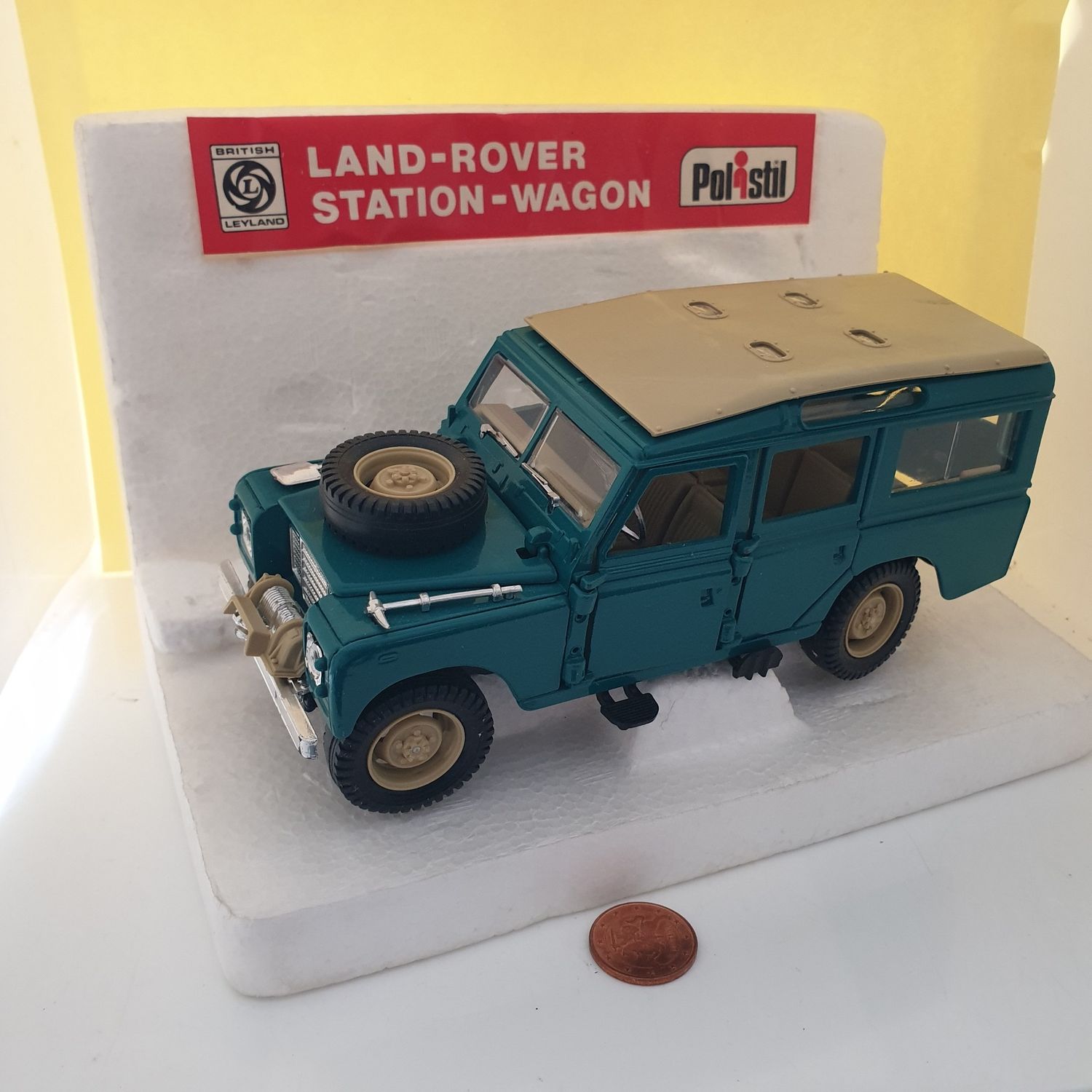Rare 1979 Polistil Land Rover Sw - Large Scale 1/25 S649 - Made in Italy - box in poor condition (YD209)