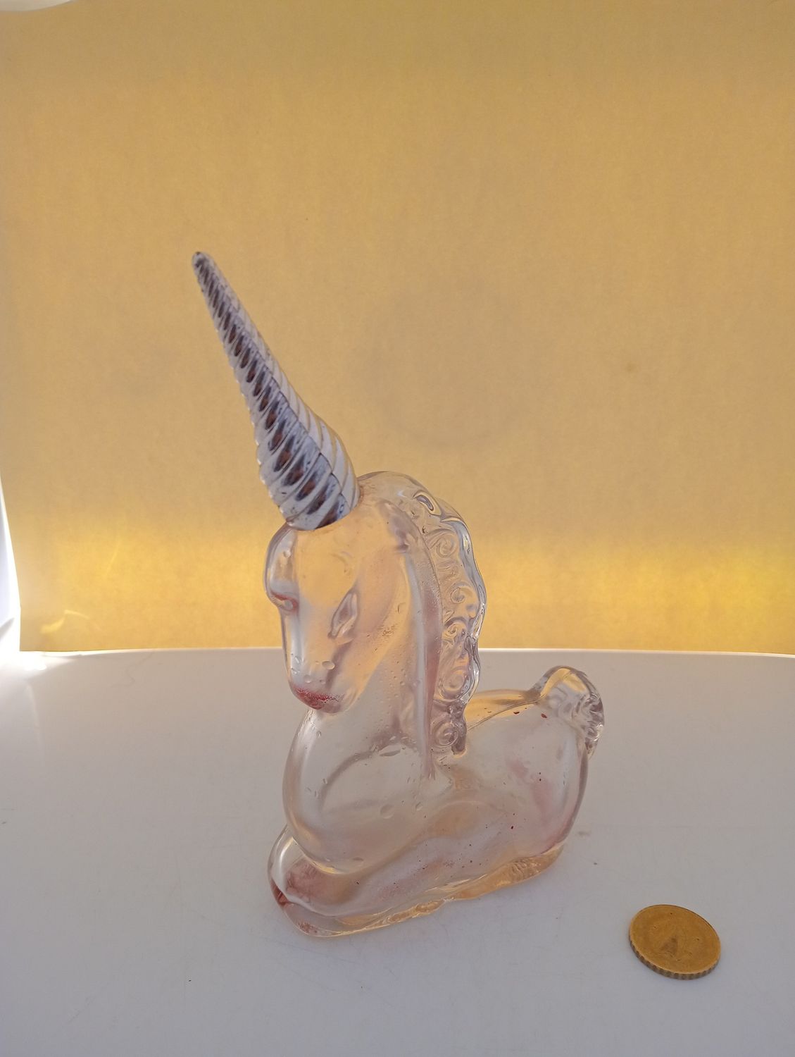 Vintage Avon Perfume Novelty Unicorn - USED, empty (CUR80)