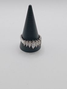 Sterling Silver Ring - Size V - Stamped 925 (SS691)