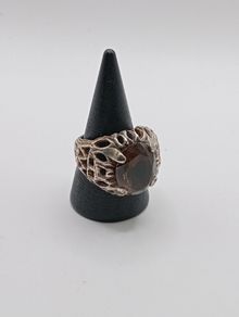 Sterling Silver Ring - Size R - Hallmarked for Silver (SS760)