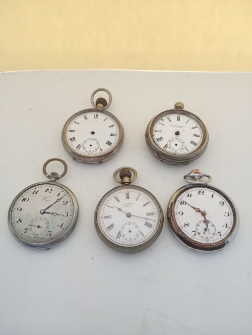 Job Lot of Vintage Mechanical Hand Wind Watches for REPAIR or PARTS (Pocketlot02)