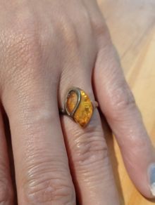 Sterling Silver Ring - Size L-M - Stamped 925 (SS898)