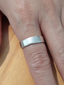 Sterling Silver Ring - Size Q - Fully Hallmarked - See Photos (ss916)