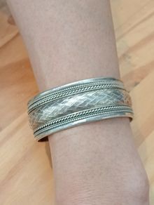 Vintage Sterling Silver Heavy Bangle - 58g (SS967)