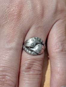 Sterling Silver Ring - Size L - NO Stamp (SS1001)